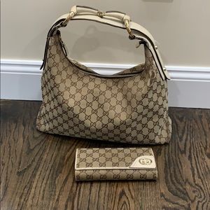 Gucci bag with matching wallet